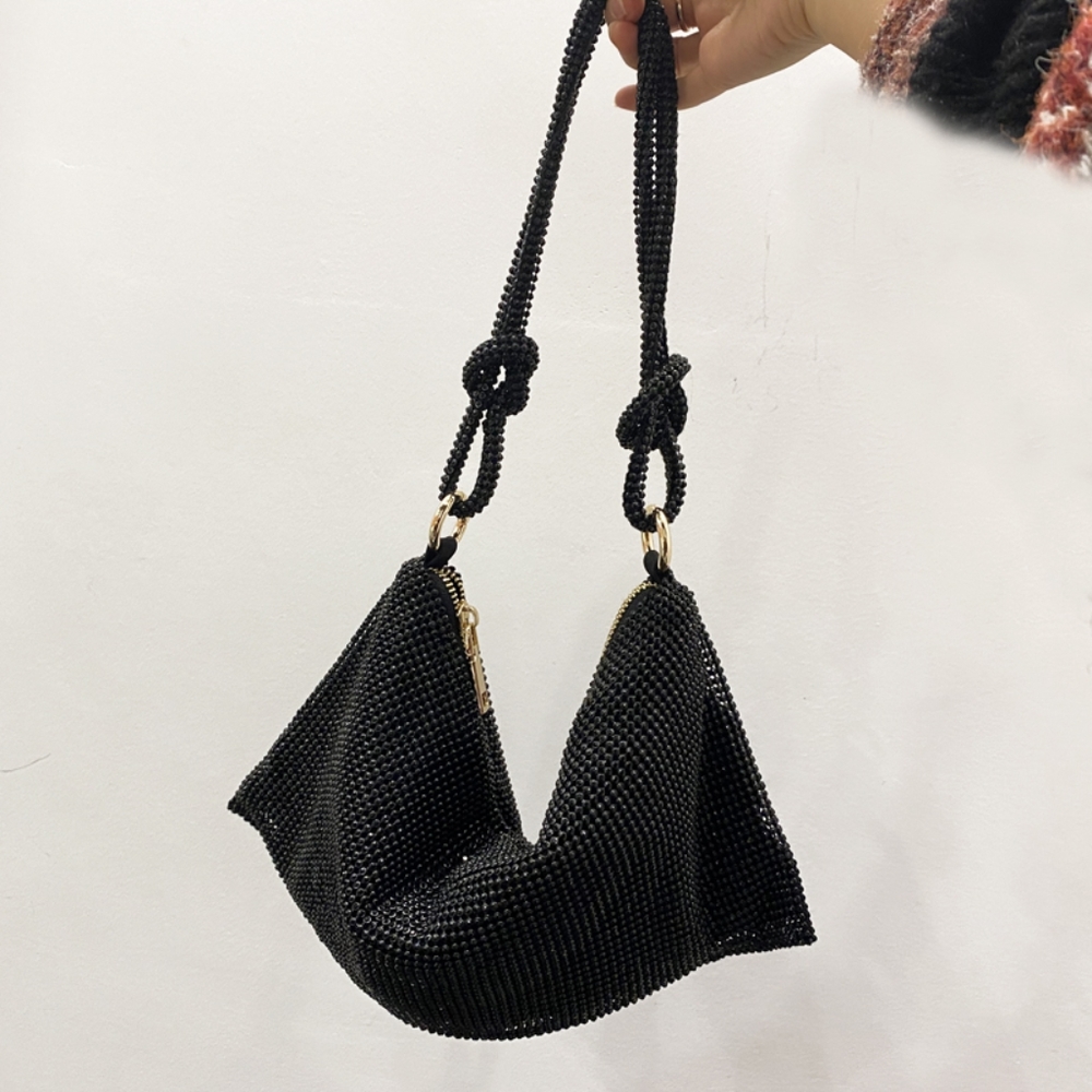 Black Rhinestone Bag - Picture 8 of 11